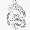 Stencil from Gid's Scorpion Tattoo
